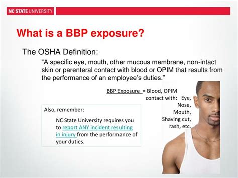 However, now that COVID-19 vaccines are available under a Food and Drug Administration (FDA) emergency use authorization, there is a renewed focus on <b>BBP</b> exposures and needlestick injury prevention. . Which of the following is least likely to lead to a bbp exposure incident